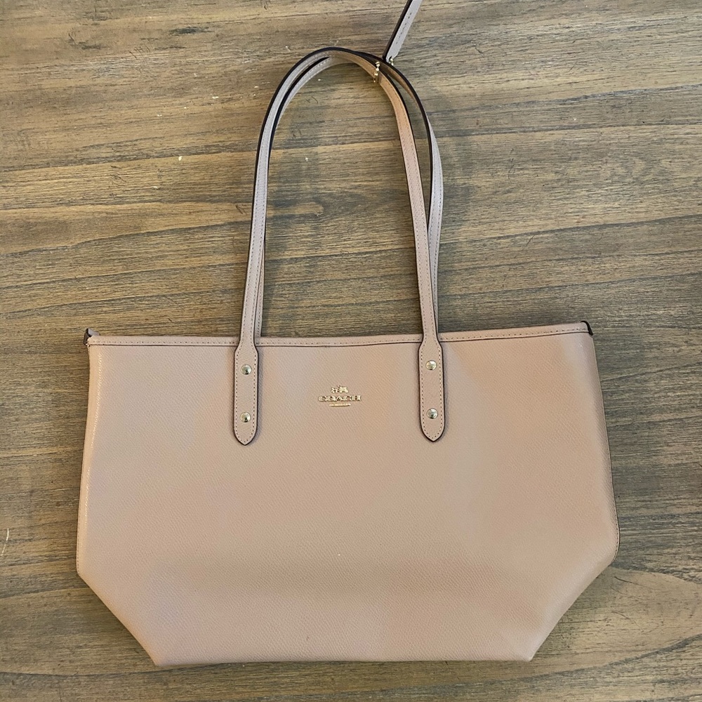 Leather Coach Tote